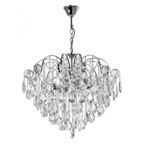 Lampa Kryształowa Chrom